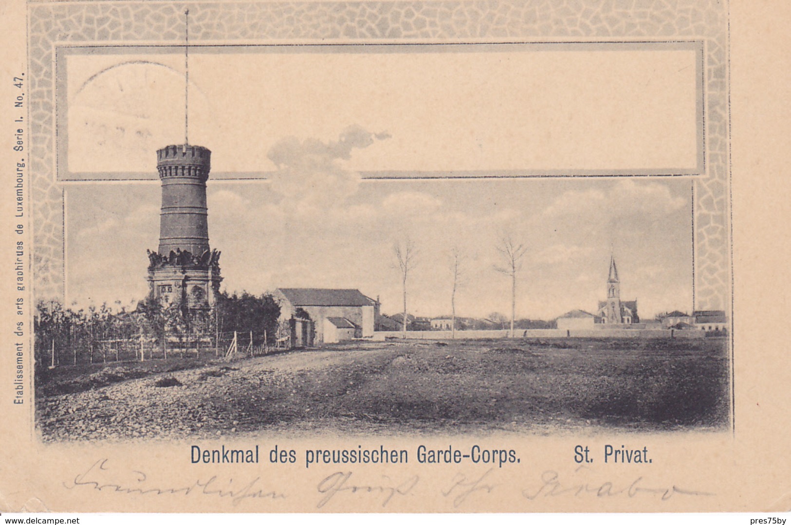 57 - St  Privat Denkmal 1903 CACHET De Gravelotte  Carte Allemande - Otros & Sin Clasificación