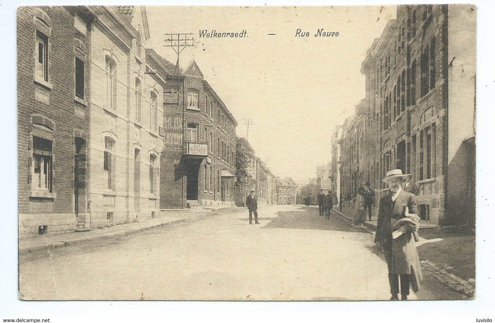 Welkenraedt Rue Neuve ( Timbres De Surtaxe - Très Légère Pliure Coin Inférieur Gauche  ) - Welkenraedt