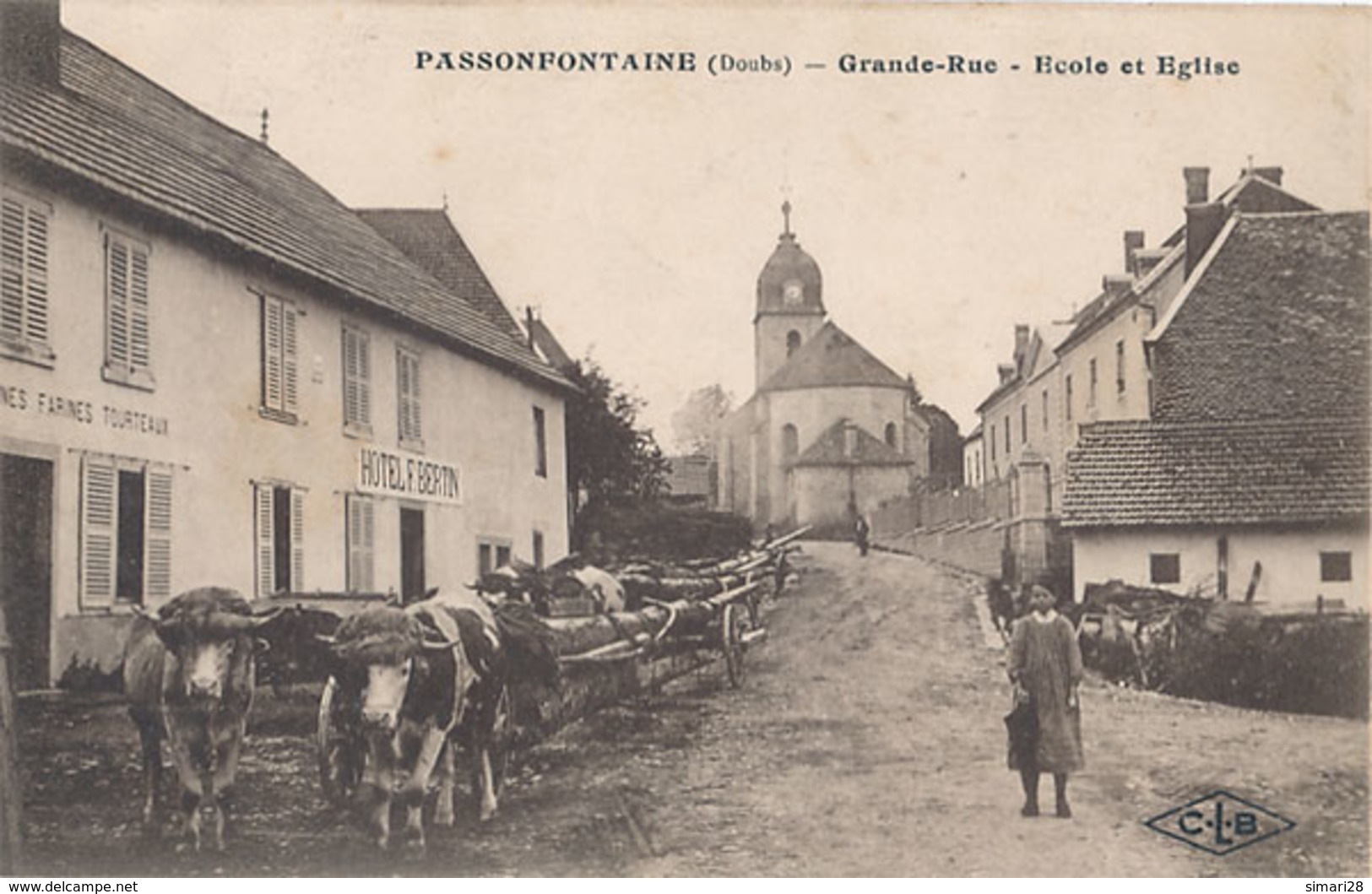 PASSONFONTAINE - GRANDE RUE - ECOLE ET EGLISE - Sonstige & Ohne Zuordnung