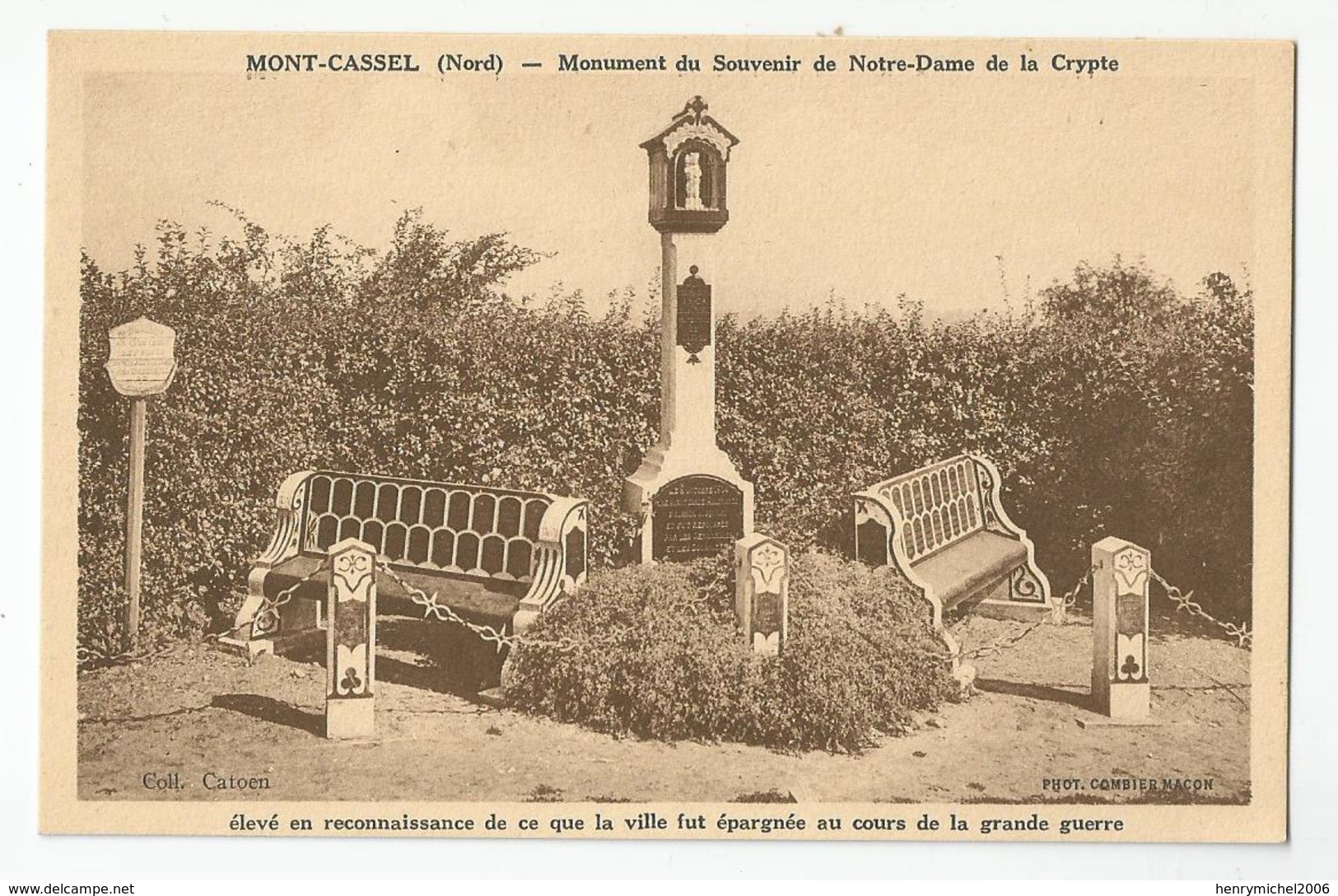 59 Nord - Mont Cassel Monument Du Souvenir De Notre Dame La Crypte - Autres & Non Classés