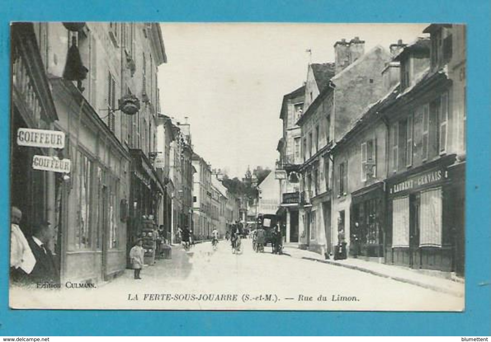 CPA Commerces Coiffeur Rue Du Limon LA FERTE-SOUS-JOUARRE 77 - La Ferte Sous Jouarre