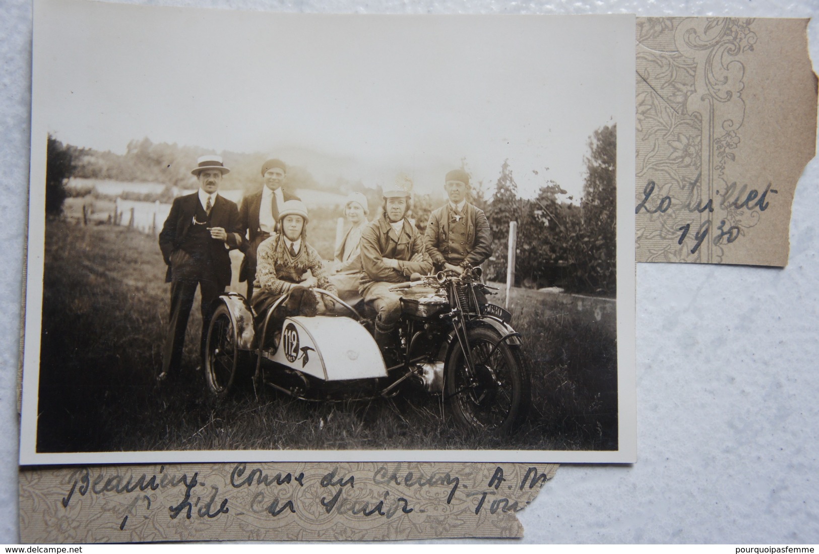 Photo SIDE CAR NORTON Beauraing 1930 Motorcycle Motorcycle Moto Rallye Course - Automobili