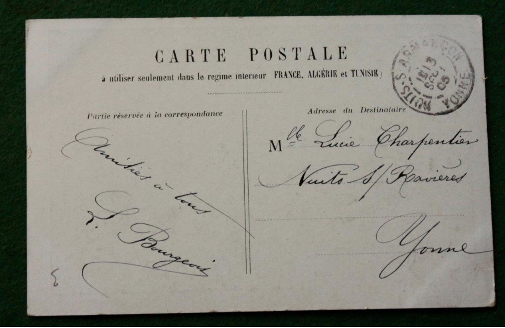 Célébrité ROESLER - Photo De Charme Noir & Blanc - 1905 - Cachet Nuits Sur Armançon - Photos