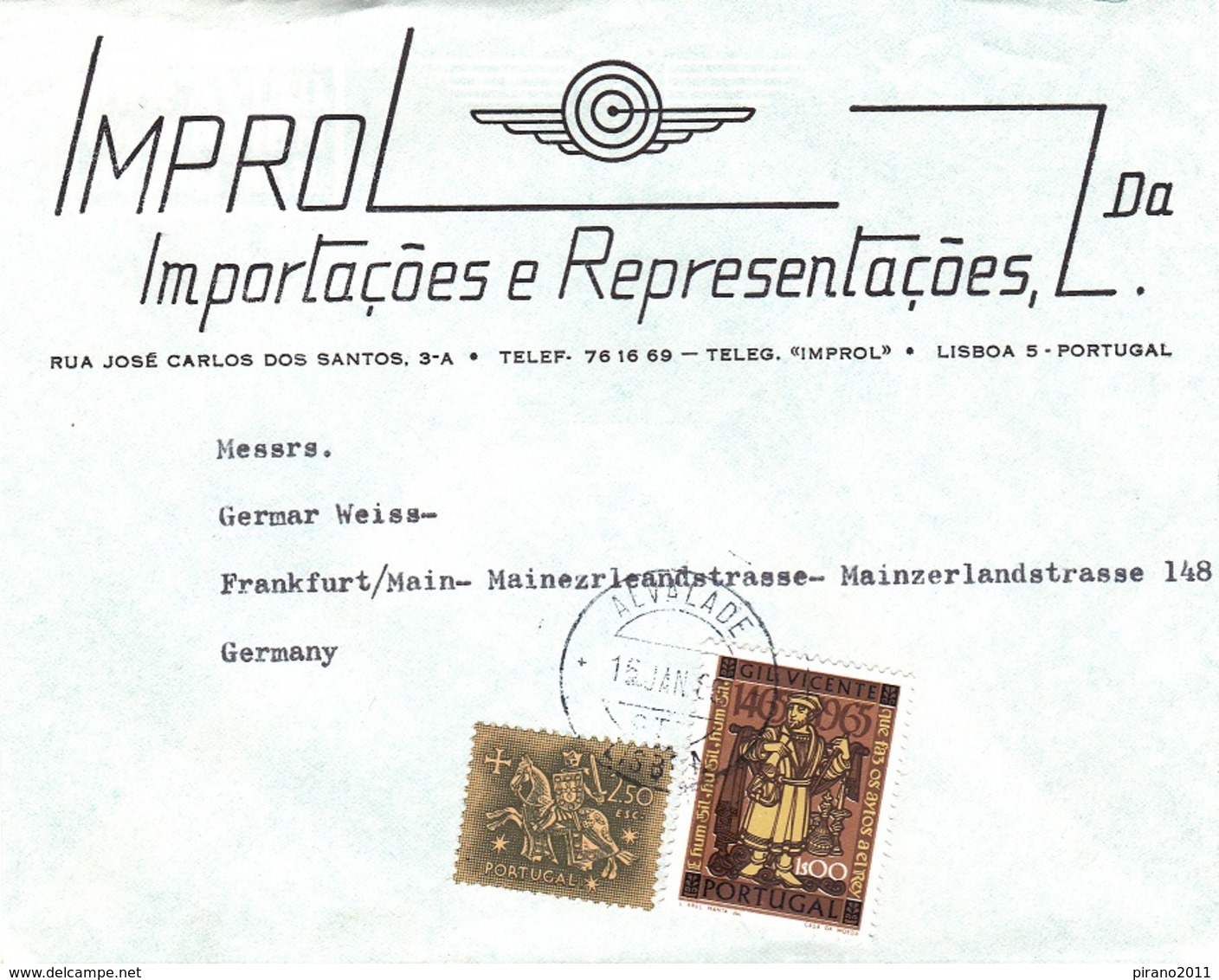 2 Briefe Aus Portugal - Covers & Documents