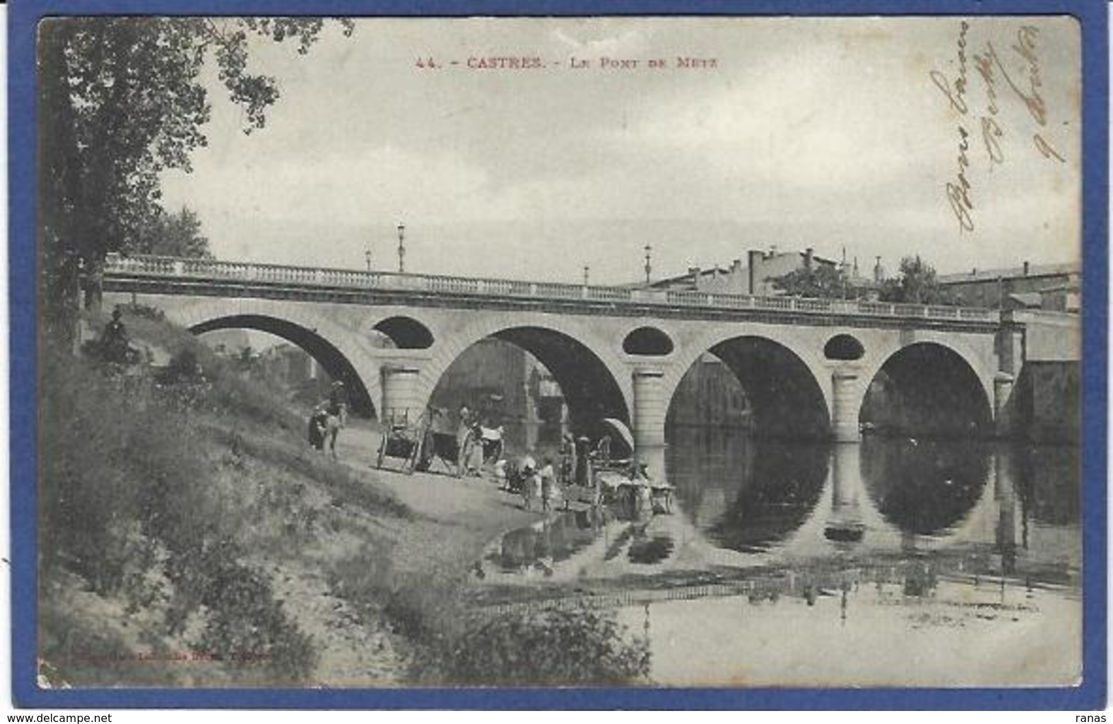 CPA Tarn 81 Castres Laveuses Lavandières Métier Circulé - Castres