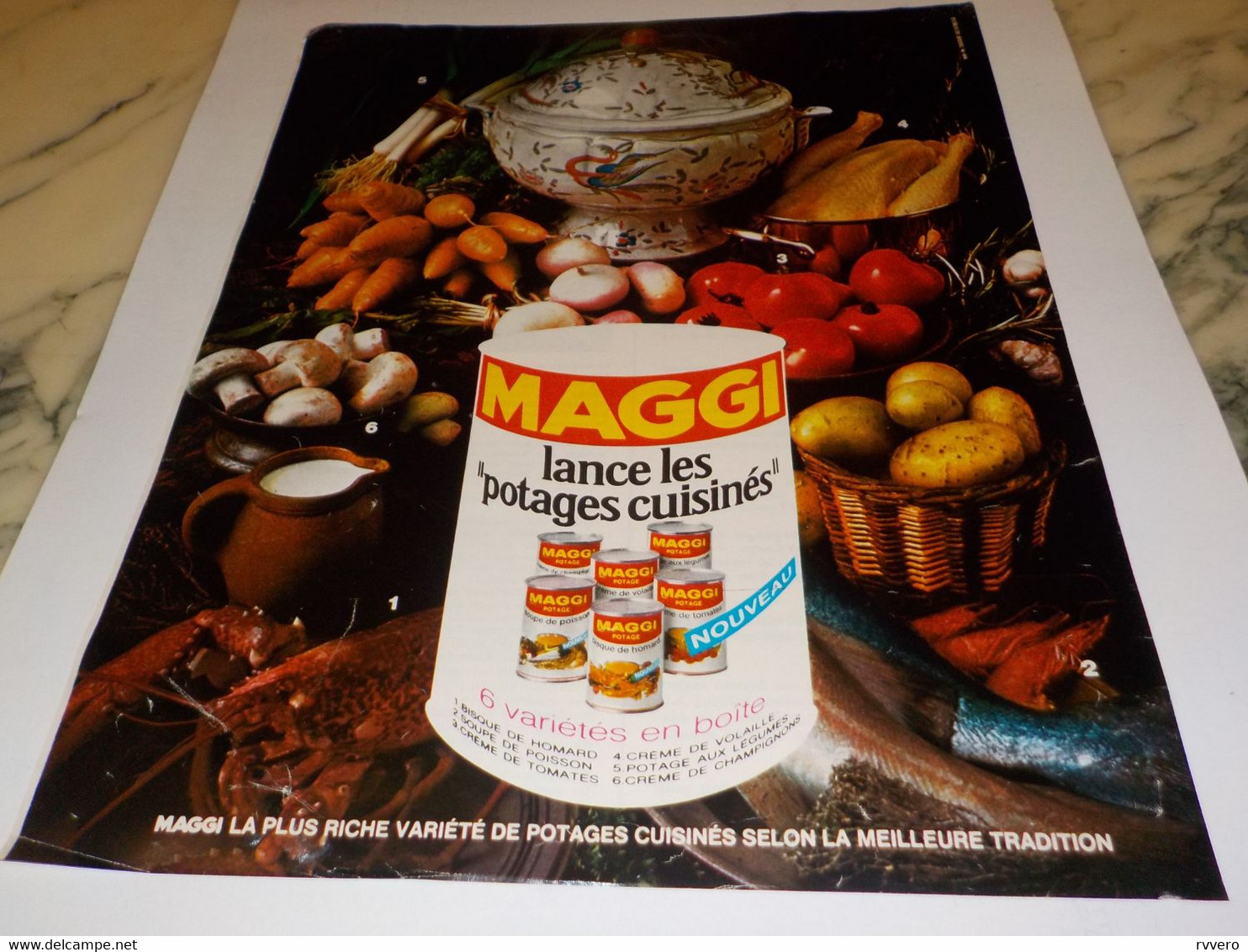 ANCIENNE PUBLICITE POTAGE CUISINES MAGGI 1969 - Other & Unclassified