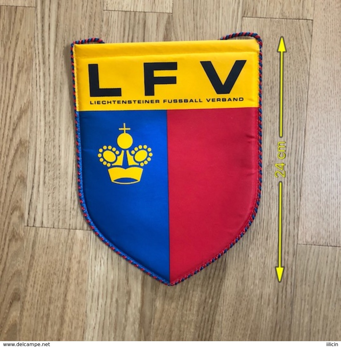 Flag (Pennant / Banderín) ZA000138 - Football (Soccer / Calcio) Liechtenstein LFV Federation (Association Union) - Habillement, Souvenirs & Autres