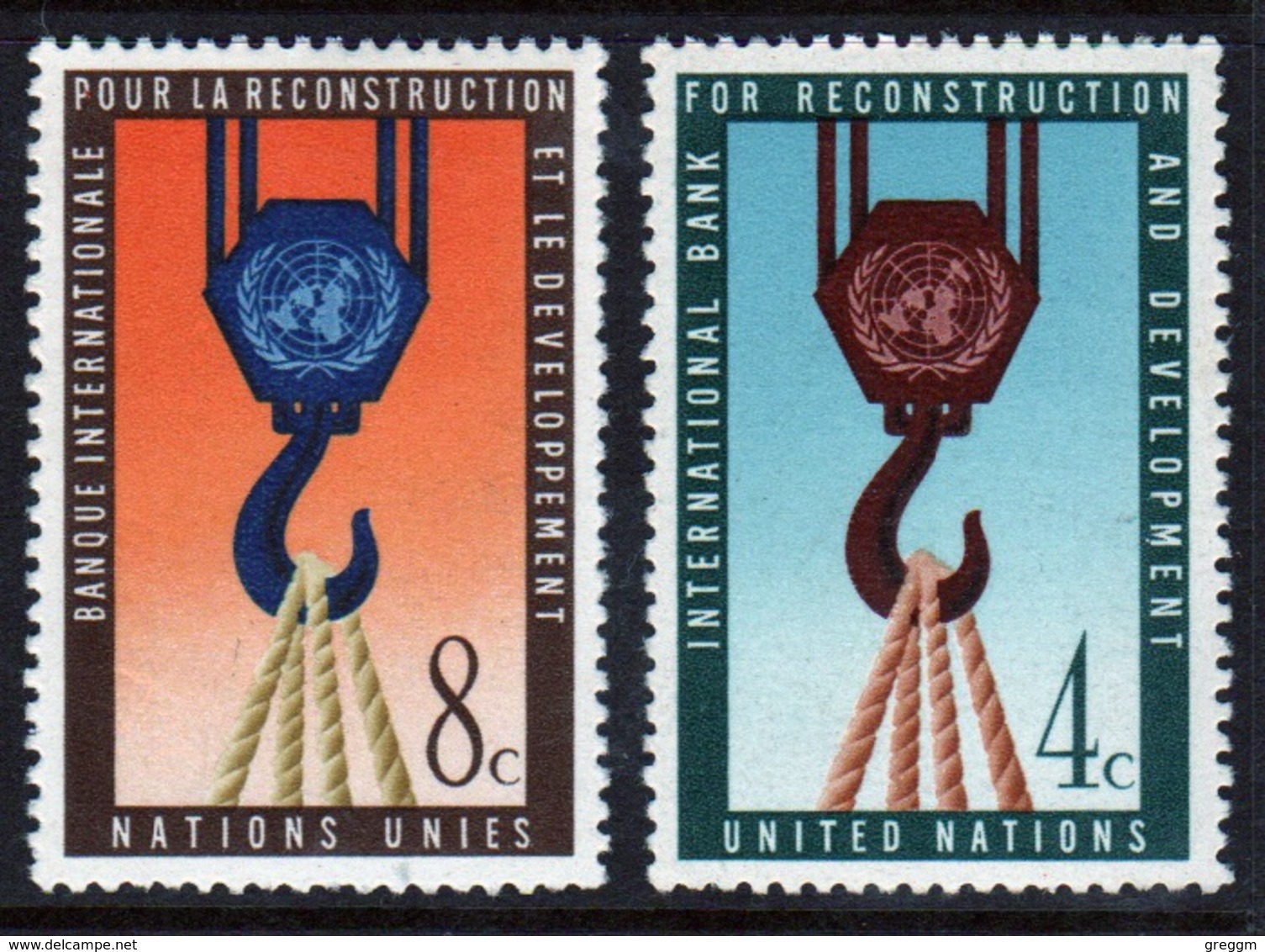 United Nations 1960 Set Of Stamps To Celebrate The World Bank. - Unused Stamps