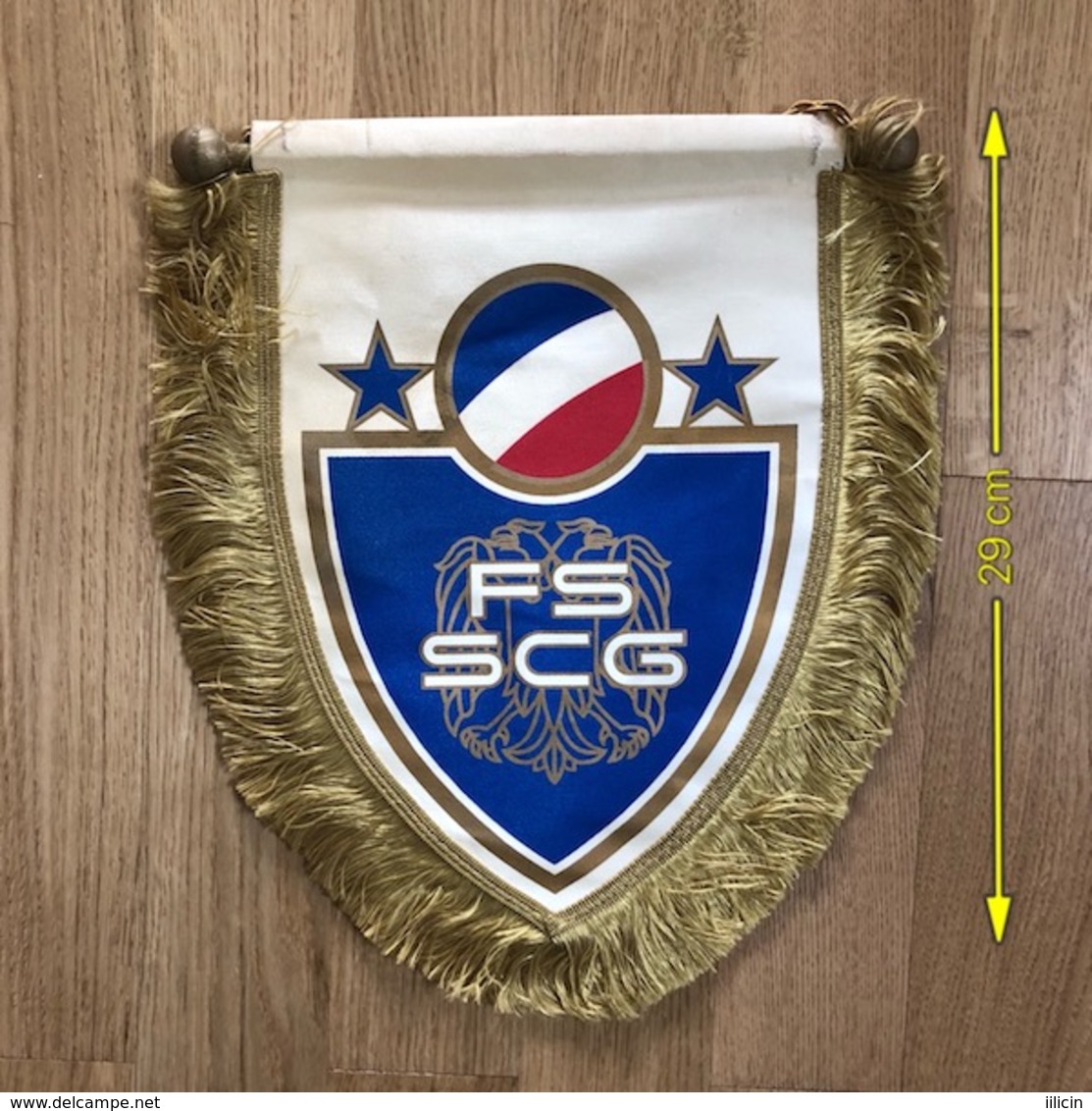 Flag (Pennant / Banderín) ZA000144 - Football (Soccer / Calcio) Serbia & Montenegro FSSCG Federation (Association Union) - Abbigliamento, Souvenirs & Varie