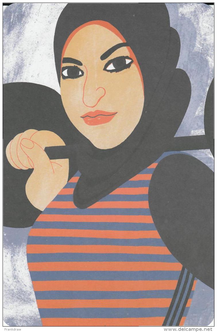 Postcard - Incredible Women In History - Amna Al Haddad - Weightlifter Born 1989, United Arab Emirates - New - Femmes Célèbres