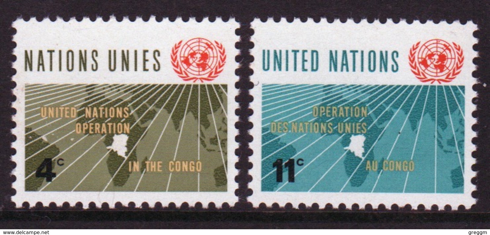 United Nations 1962 Set Of Stamps To Celebrate UN Congo Operation. - Unused Stamps