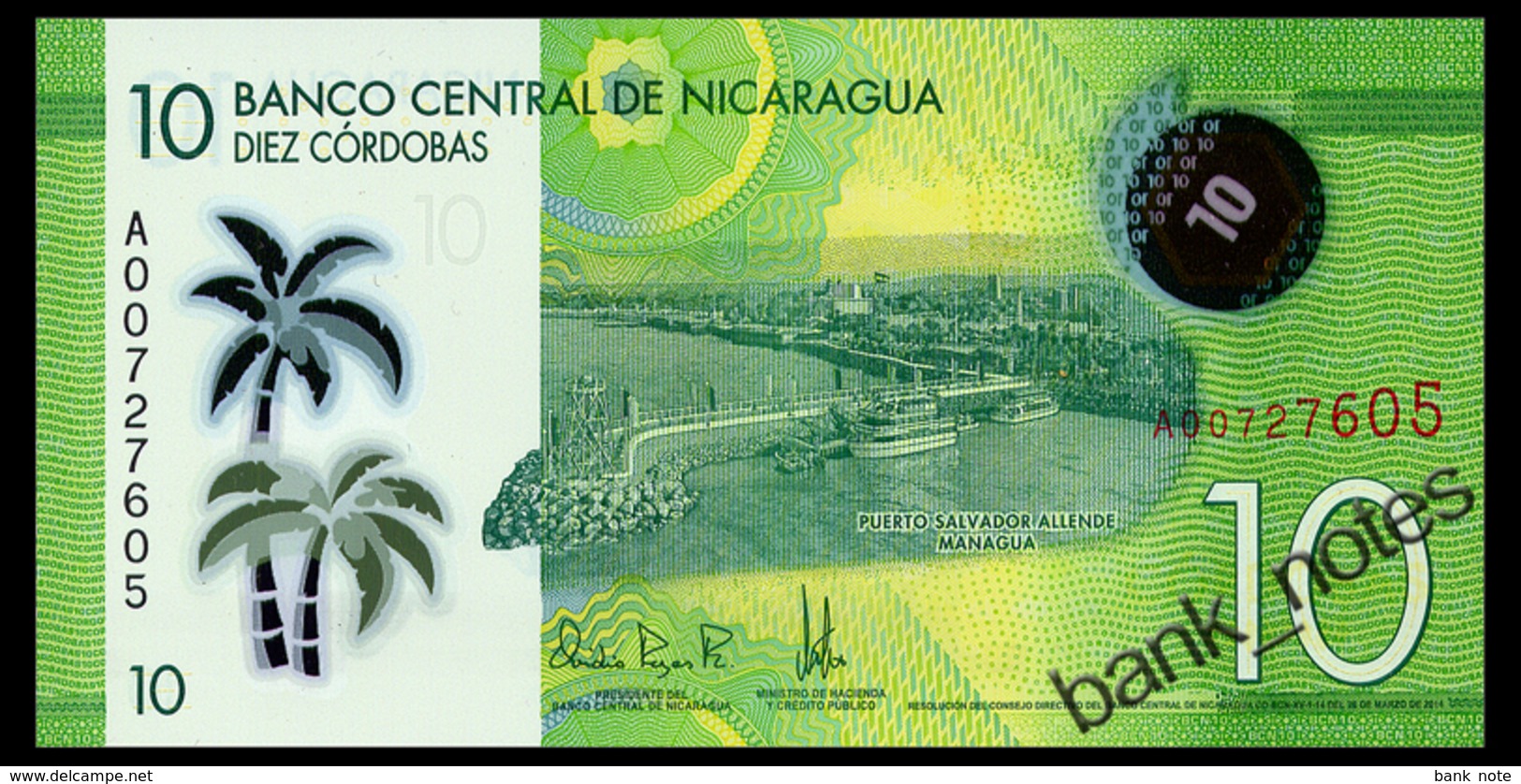 NICARAGUA 10 CORDOBAS 2014 Pick 209 Unc - Nicaragua