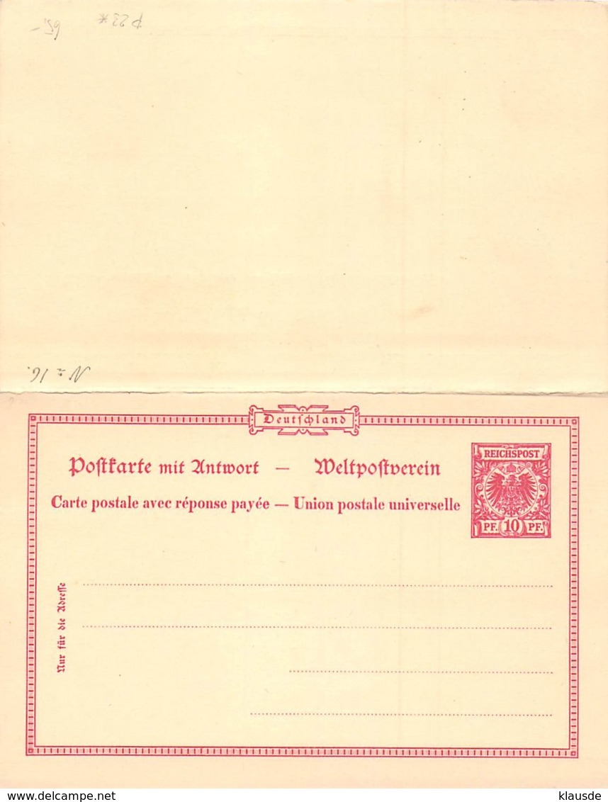 P 23 A/F Deutsches Reich Blanc - Other & Unclassified