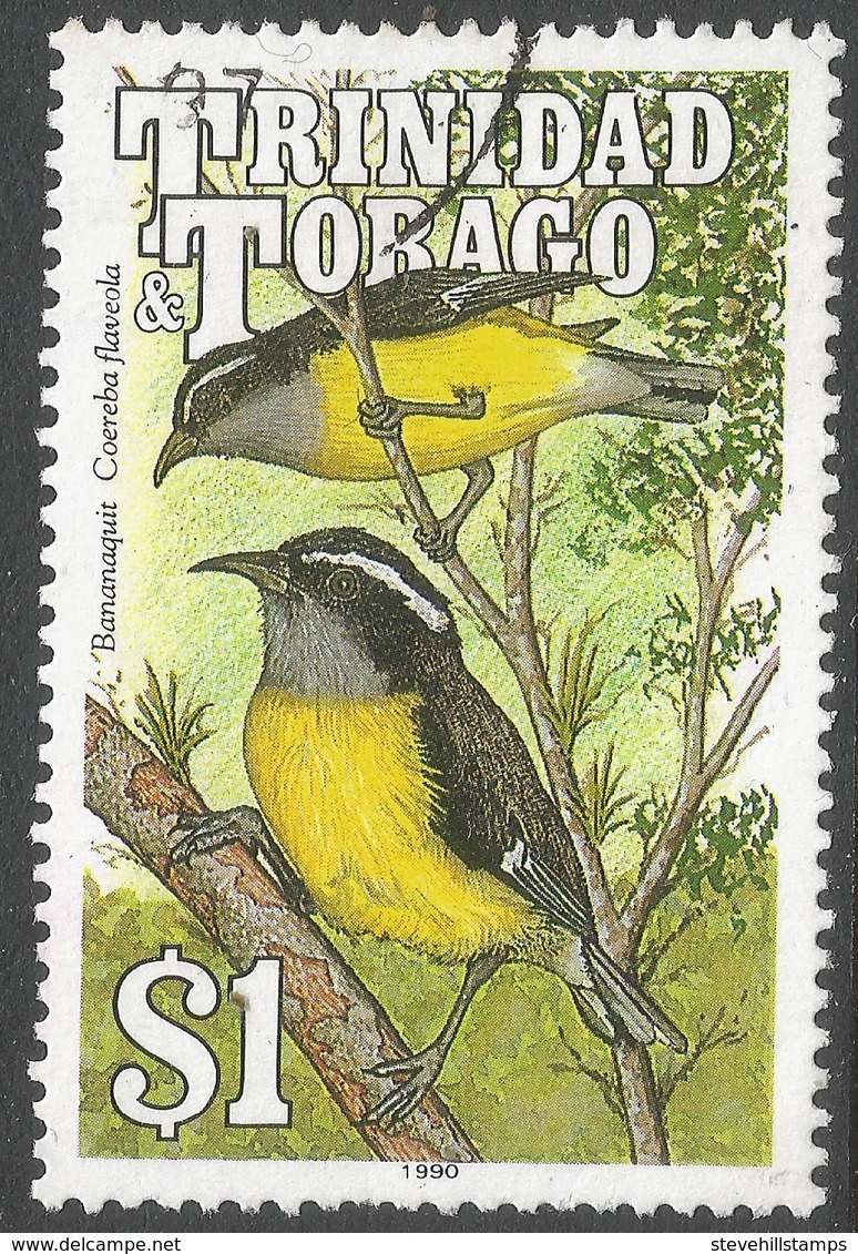 Trinidad & Tobago. 1990 Birds. $1 Used. SG 840 - Trinidad & Tobago (1962-...)