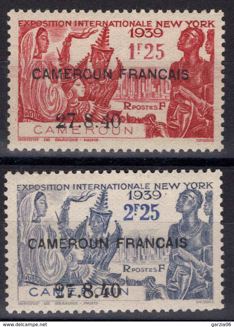 Cameroun - 1940 - Exposition De NY - Tb De 1925 Surch  -  N° 206/207 - Neuf * - MLH - Unused Stamps
