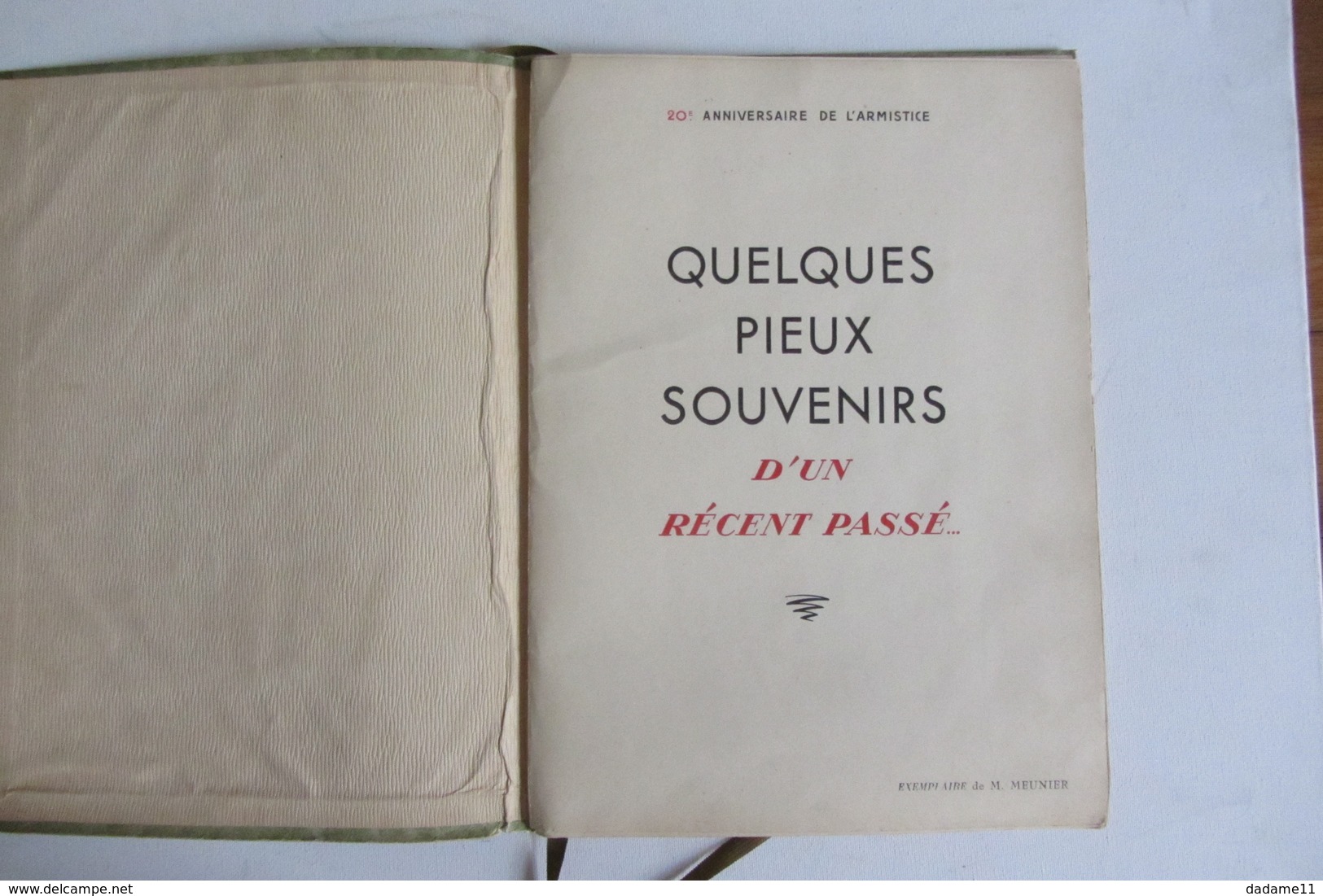 Pièces Historiques  De La Guerre  De 1914 1918 De 1938 - Autres & Non Classés