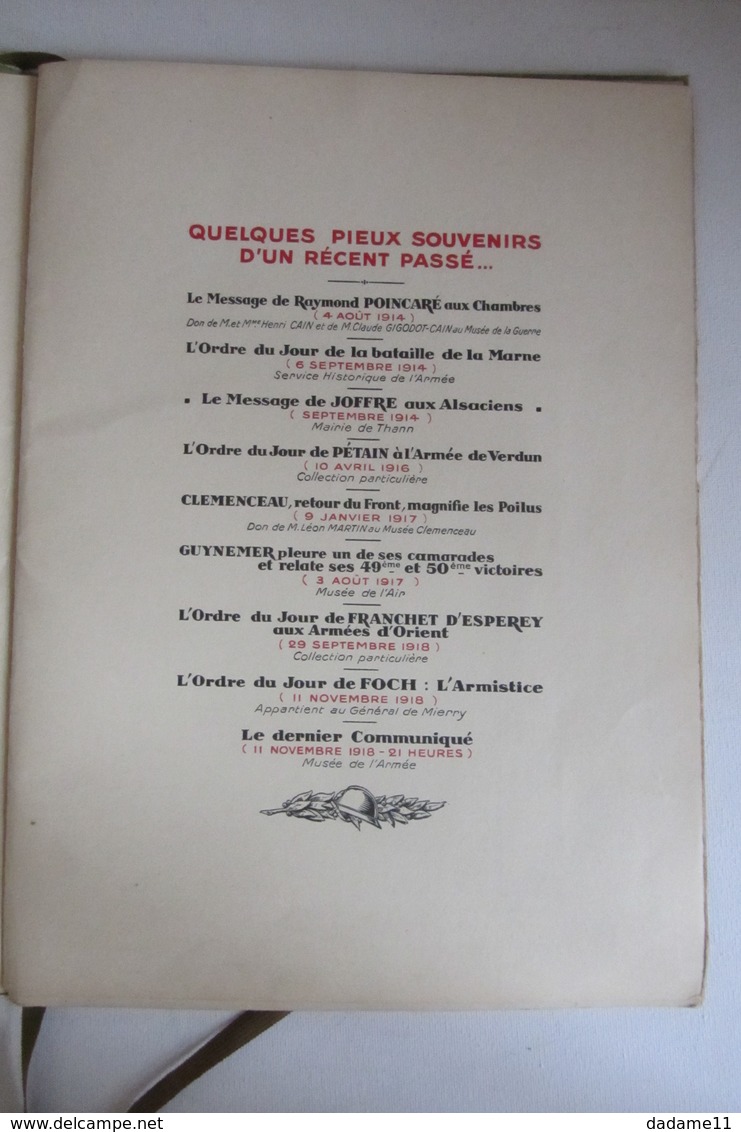 Pièces Historiques  De La Guerre  De 1914 1918 De 1938 - Autres & Non Classés