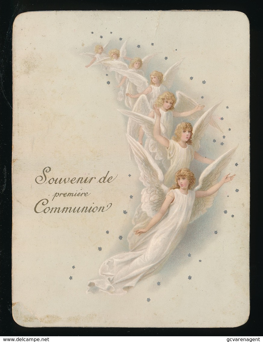 GENT - SOUVERNIR DE PREMIERE COMMUNION 1890  CARLOTTA CARELS N.D.ST. PIERRE  - 13 X 10 CM 2 SCANS - Communie