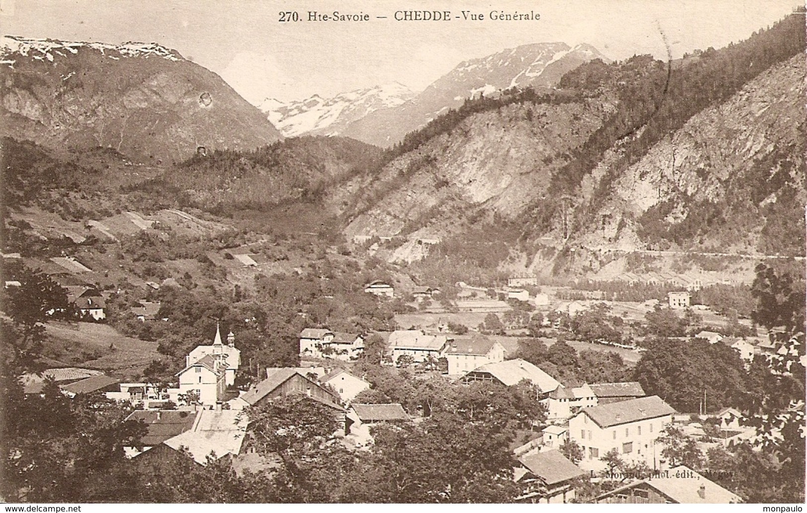 74. CPA. Haute Savoie. Passy. Chedde (carte Double) A - Vue Générale N°270 / B - Chedde Et Les Aiguilles De Varens N°448 - Passy