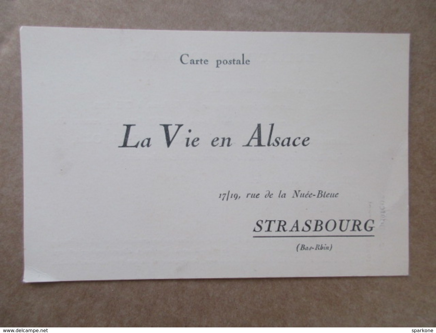 La Vie En Alsace - Frans