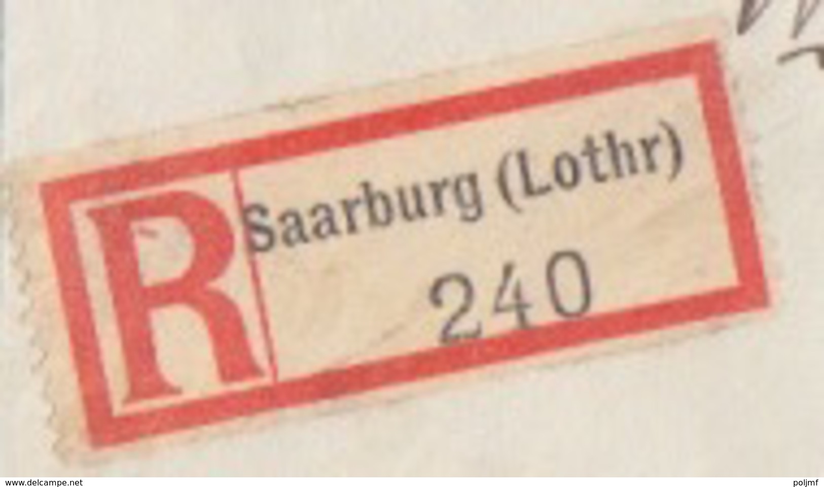 Lettre De Sarrebourg (T 329 Saarburg Lothr Bc) TP Lothr 12+30pf=Rec1°éch Le 14/7/41 Pour Wolfskirchen - Covers & Documents