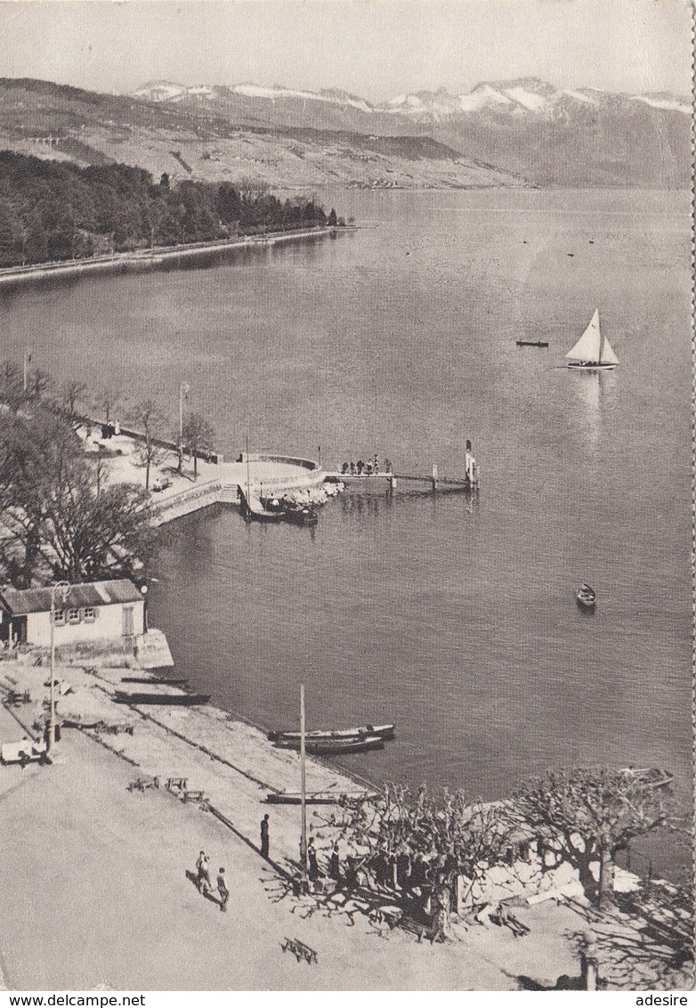 SCHWEIZ 1939 - 20 C Sondermarke Auf Ak LE QUAI D'OUCHY (Lausanne), Gel.v. Mettmenstein > Wien III - Briefe U. Dokumente