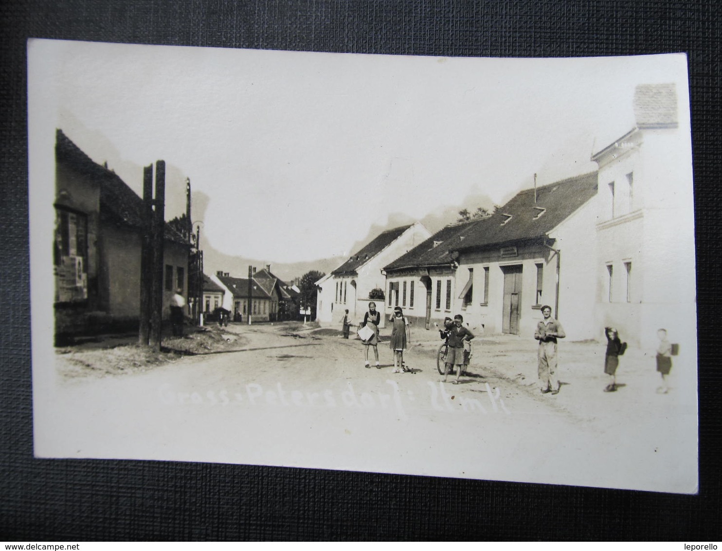 AK GROSS PETERSDORF Grosspetersdorf B. Oberwart Strasse Ca. 1940 /////  D*34409 - Sonstige & Ohne Zuordnung