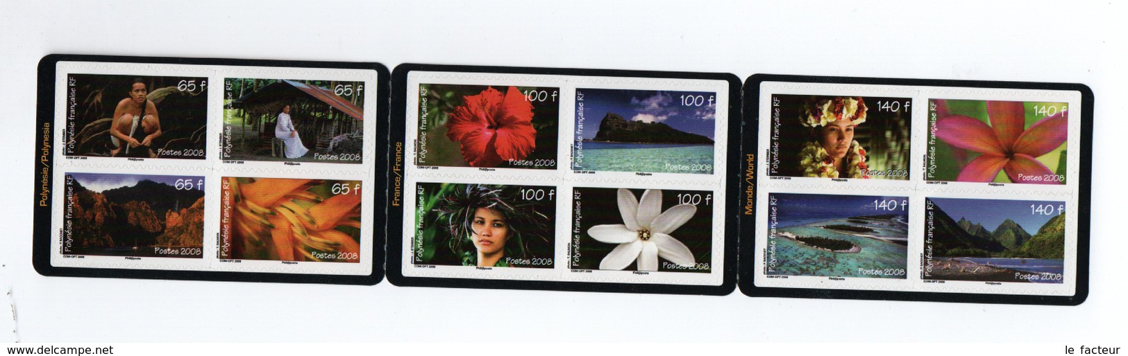 BF84 Polynésie  ** 2008 Carnet  C844  2008  Fleurs Vues Paysages - Carnets