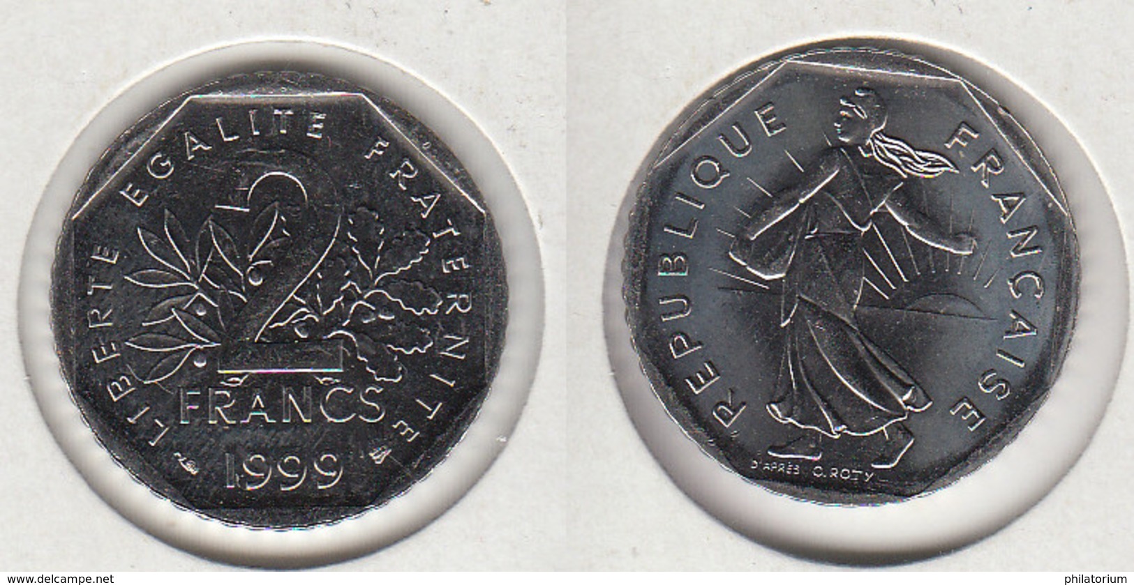 France 2 Francs 1999  Type Semeuse   2F - Autres & Non Classés