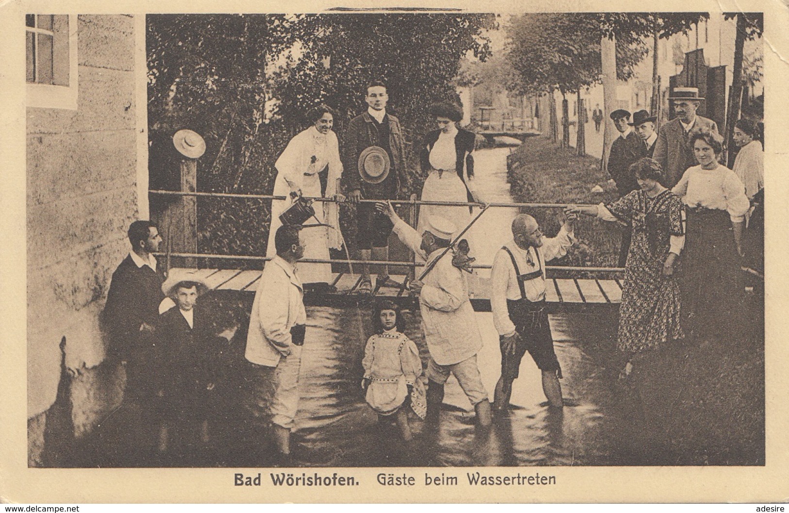 BAD WÖRISHOFEN - Gäste Beim Wassertreten, Gel.191? - Bad Wörishofen