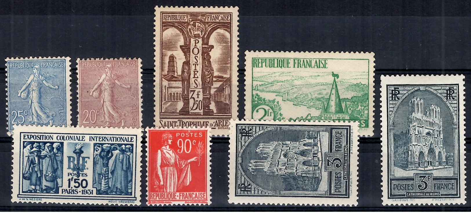 France Petite Collection De Bonnes Valeurs Neufs * 1903/1932. Gommes D'origine. B/TB. A Saisir! - Neufs