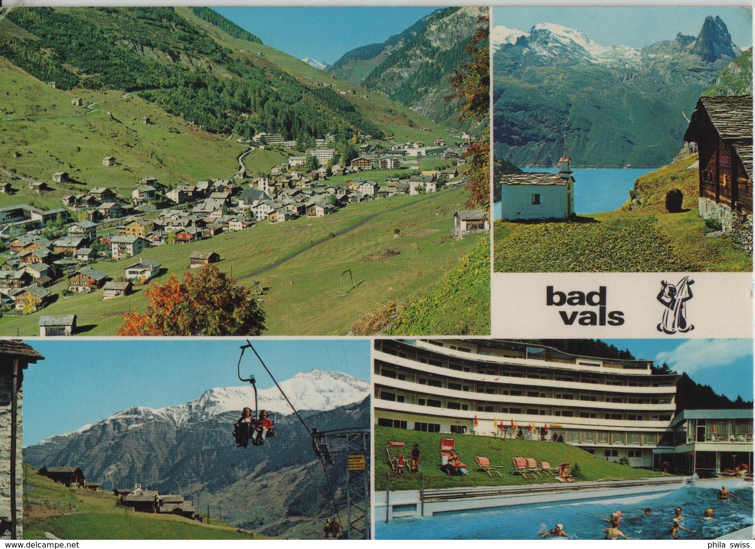 Bad Vals - Frunt-Zervreila, Sesselbahn Bei Leis, Kurhotel Therme - Photo: Geiger - Vals