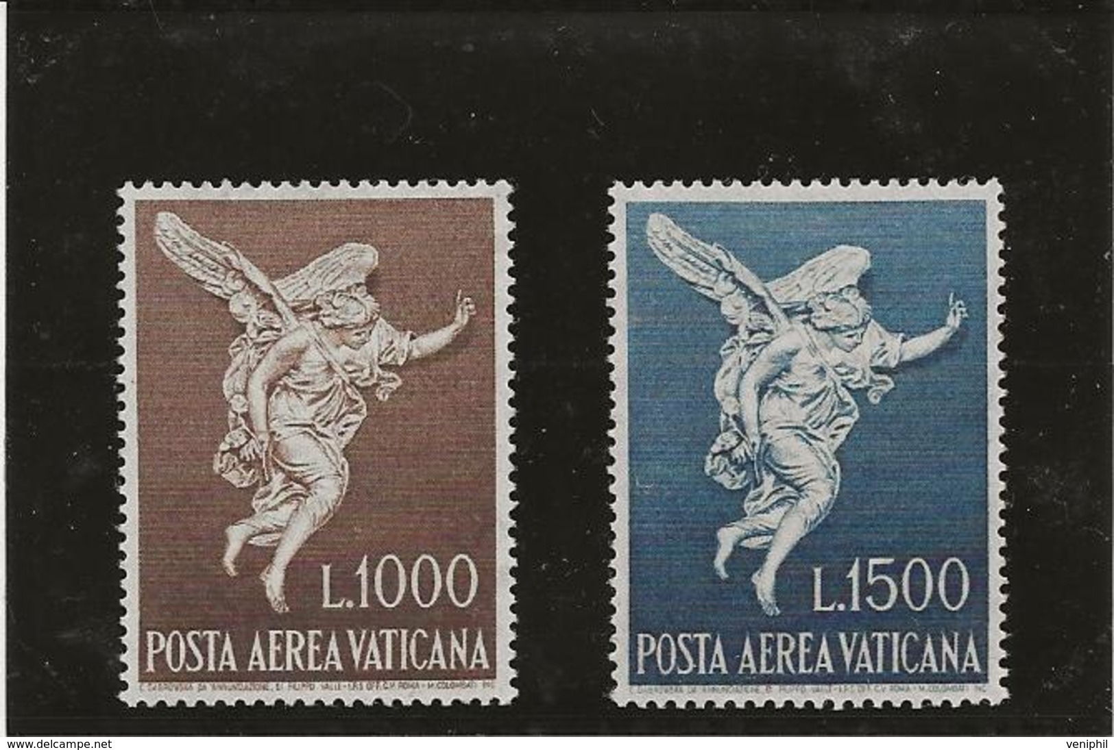 VATICAN- POSTE AERIENNE N° 45 ET 46 NEUF SANS CHARNIERE - ANNEE 1962 - Airmail