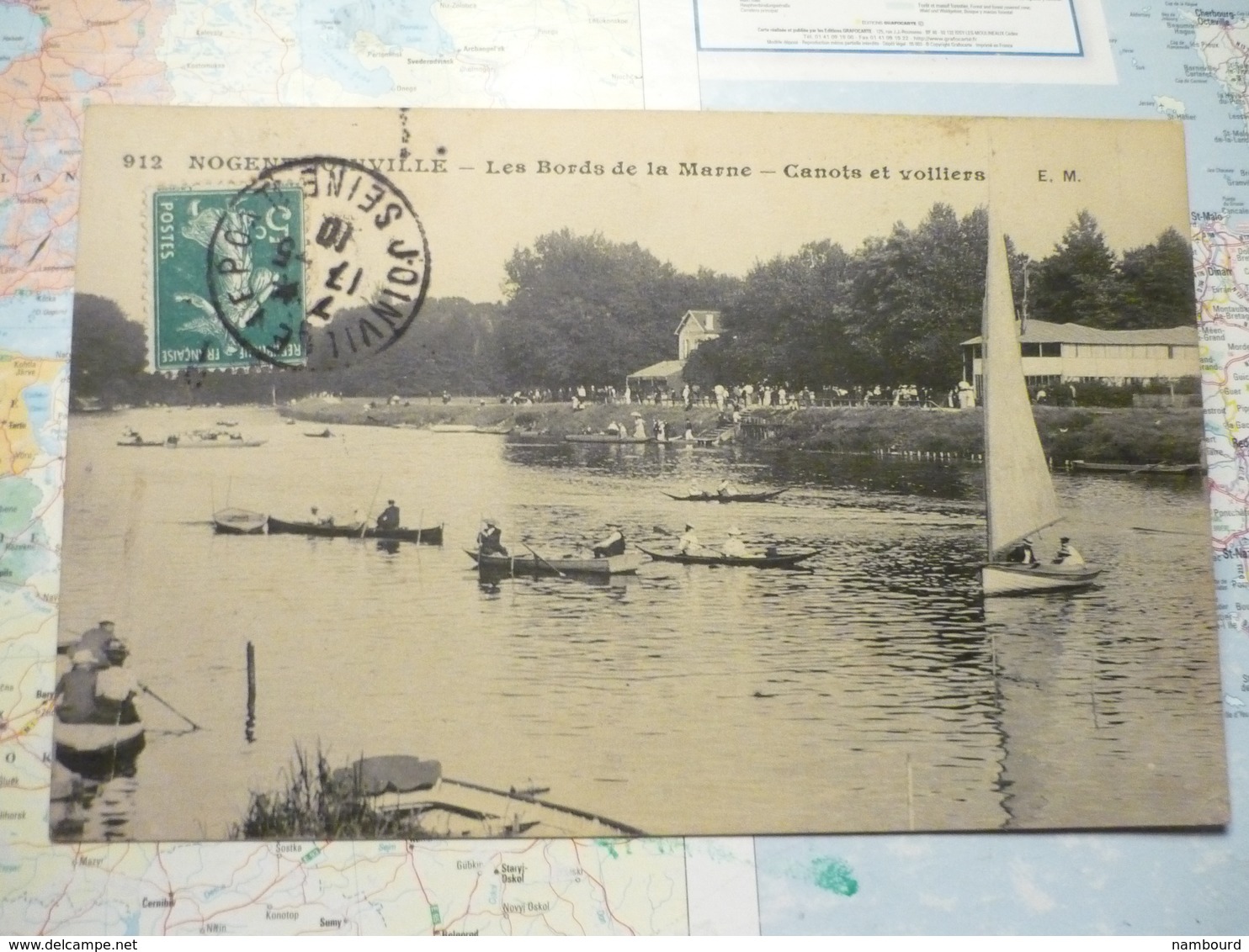 Nogent-Joinville Les Bords De La Marne Canots Et Voiliers - Nogent Sur Marne