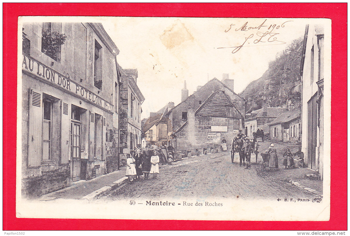 F-41-Montoire-02Ph90  La Rue Des Roches, Animation, Cpa - Montoire-sur-le-Loir