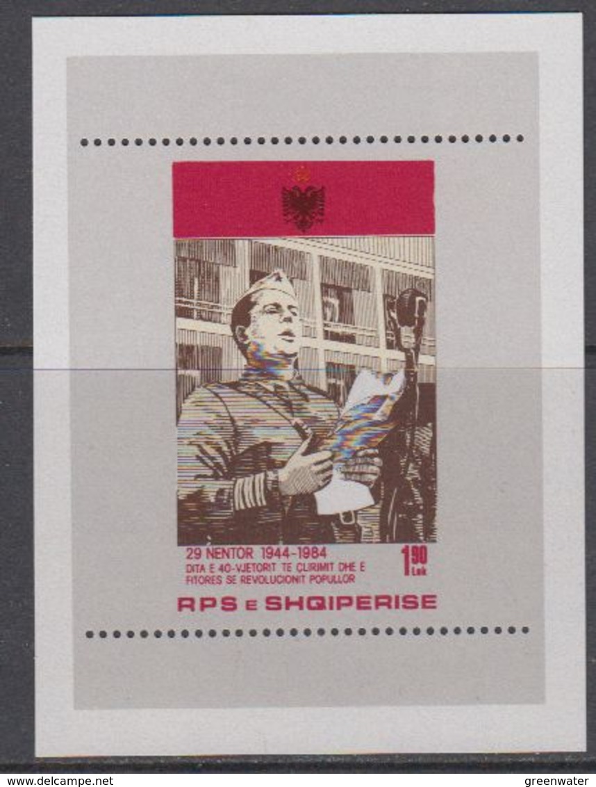 Albania 1984 40th Ann. Of The Liberation M/s ** Mnh (40816B) - Albanië