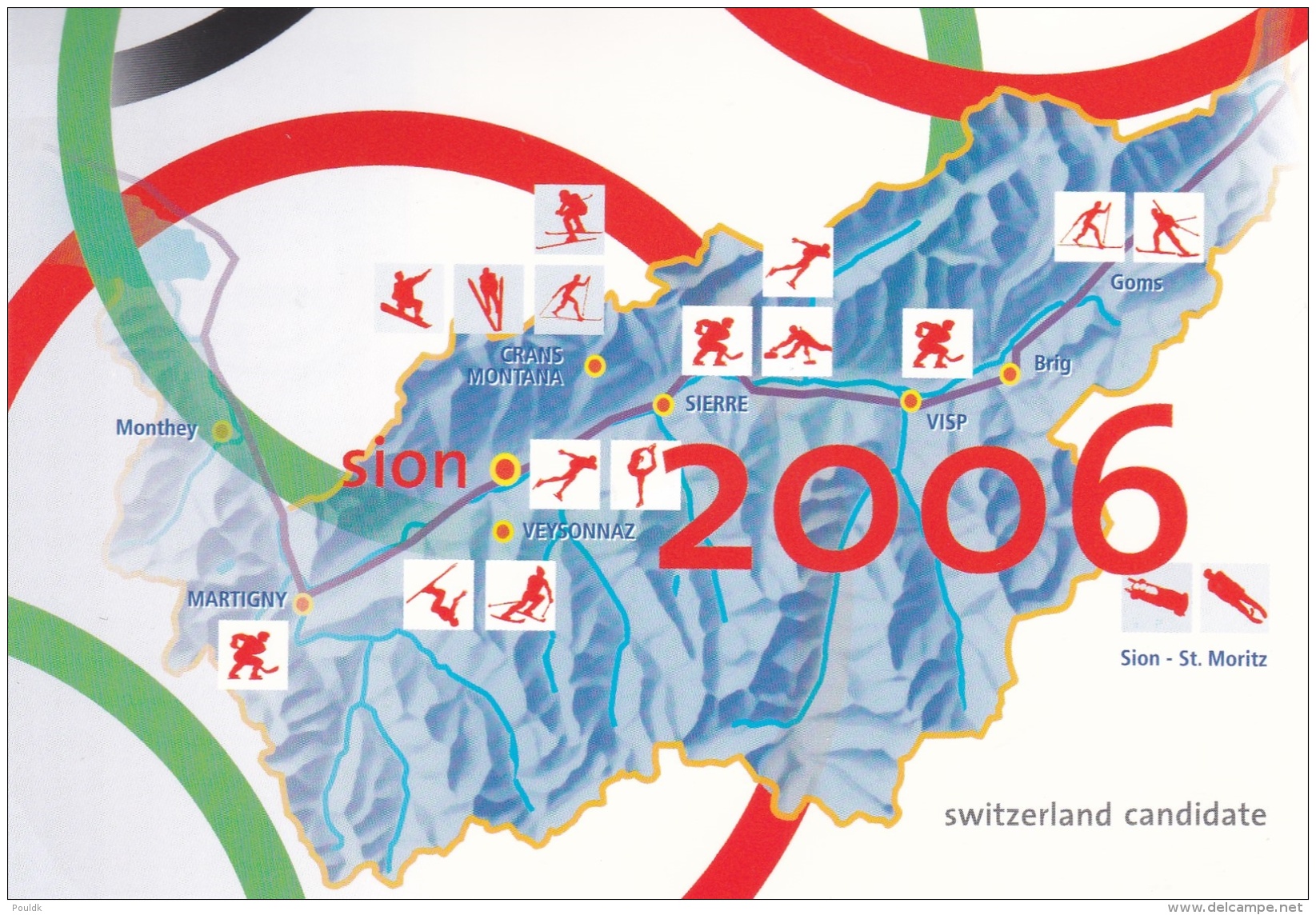 Switzerland Postal Stationary 1996 Nagano Olympic Games - FDC Cancel (G94-19) - Winter 1998: Nagano