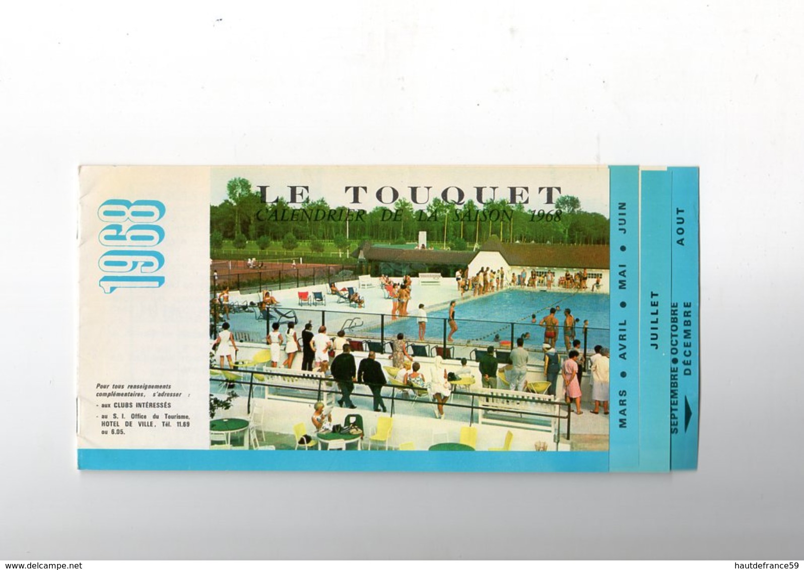 Tourist Brochure - Touristique  1968 - LE TOUQUET Animations De Mars à Décembre - Advertising