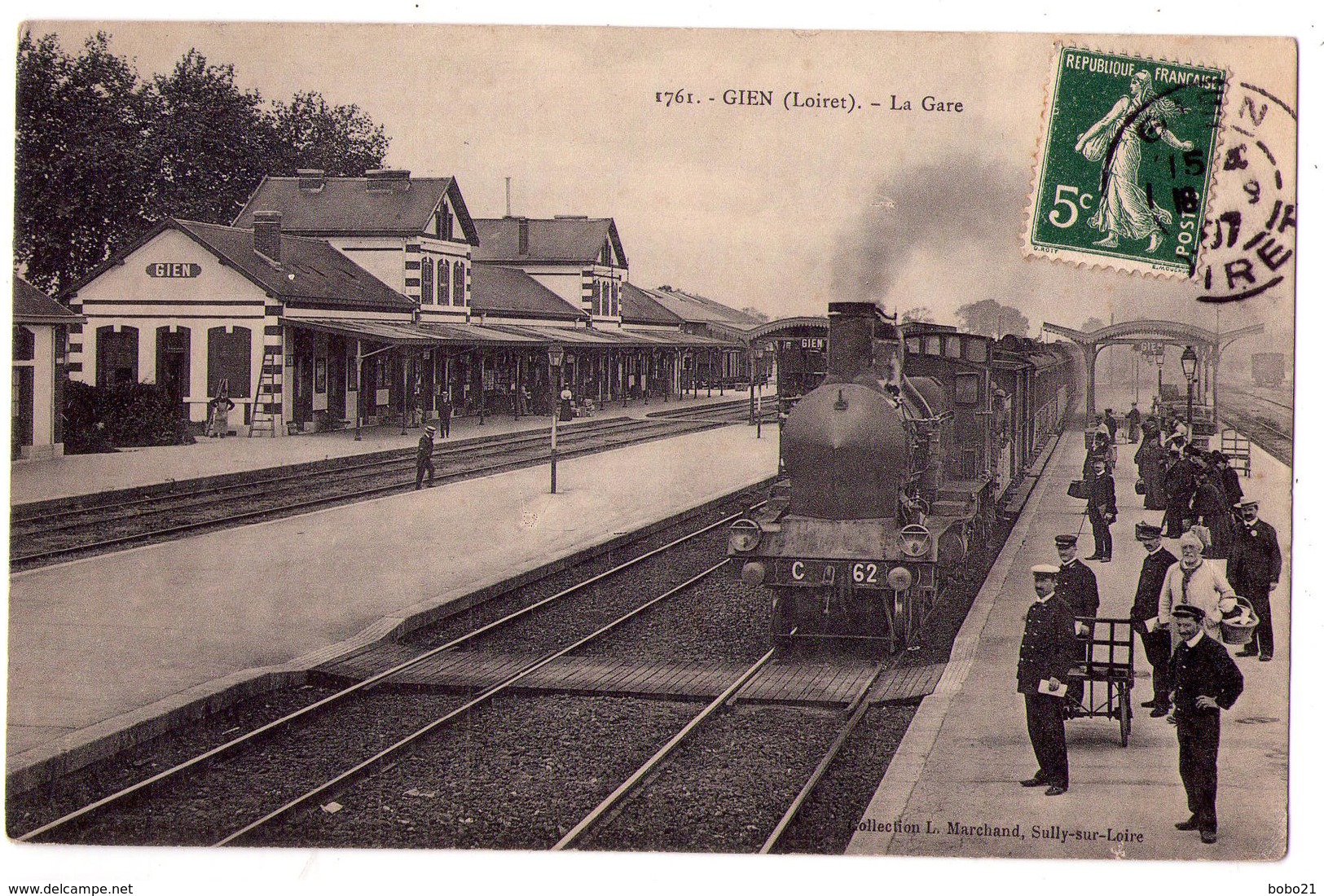 2741 - Gien ( 45 ) - La Gare - N°1761 - L.Marchand édit. - - Gien