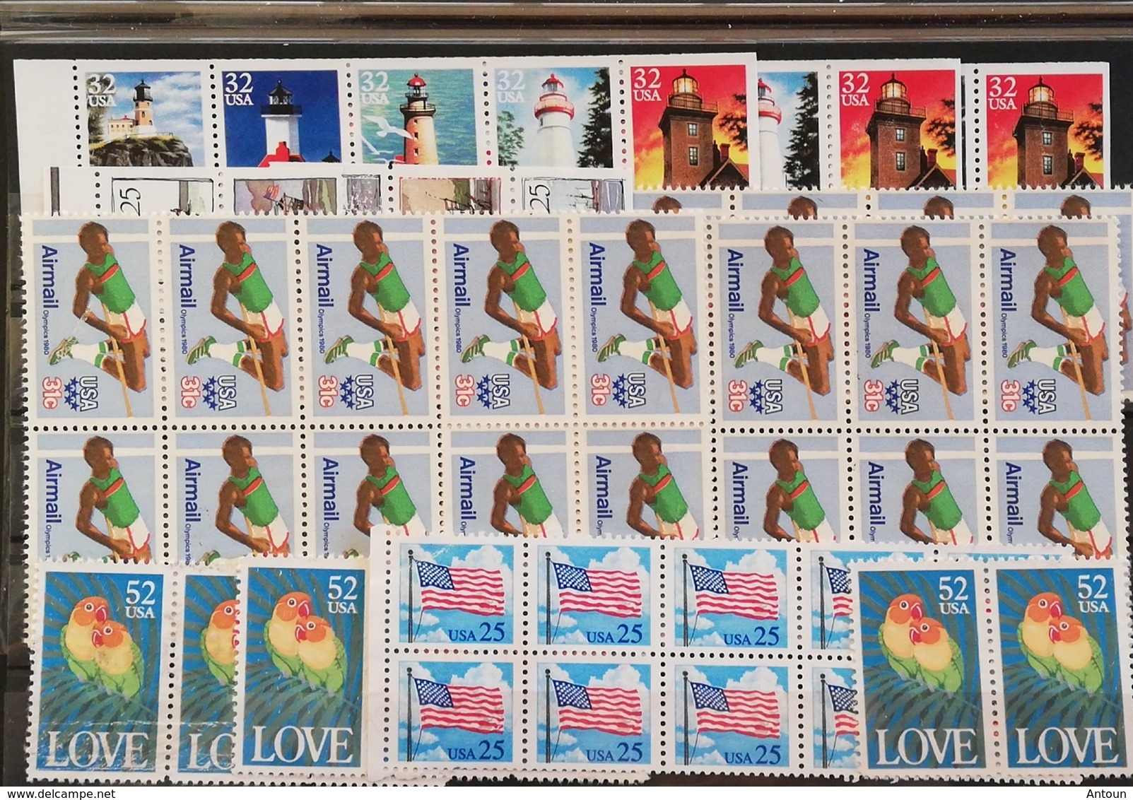 United States  1995 Mixed Lot  NO GUM Face Value $20.45 - Unused Stamps