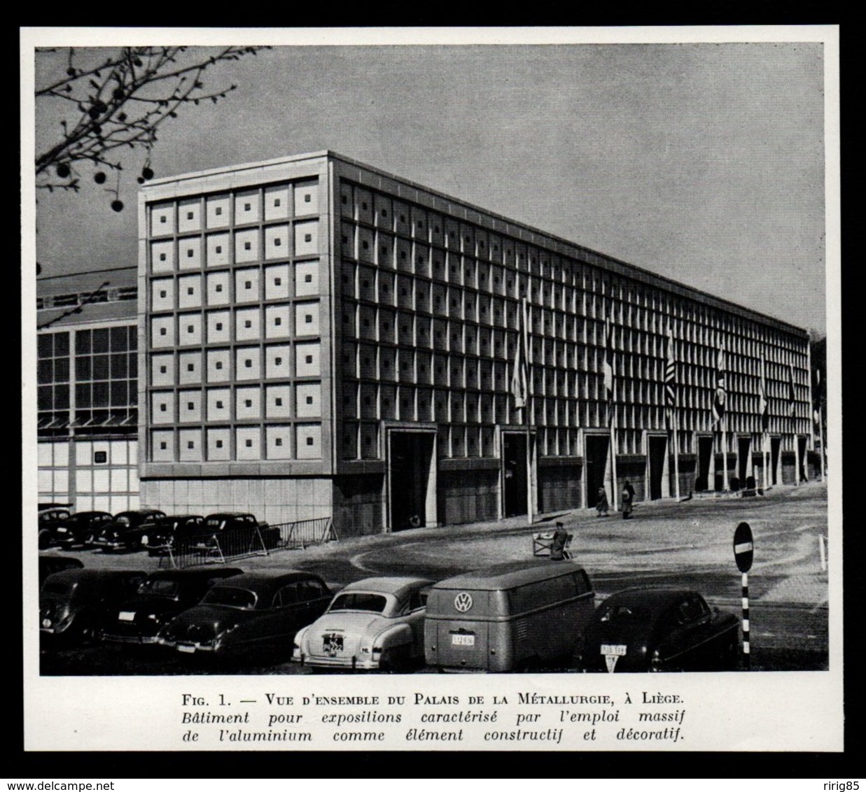 1951  --  BELGIQUE  LIEGE  VUE D ENSEMBLE DU PALAIS DE LA METTALURGIE     3P987 - Non Classificati