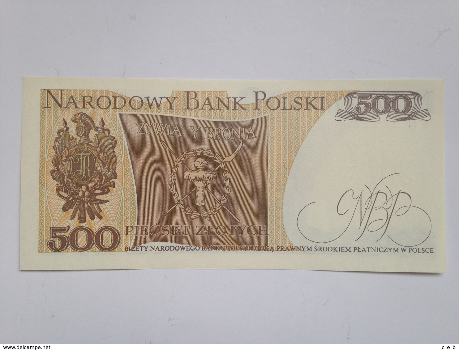 Billete Polonia. 500 Zlotych. 1982. Original. Sin Circular - Poland