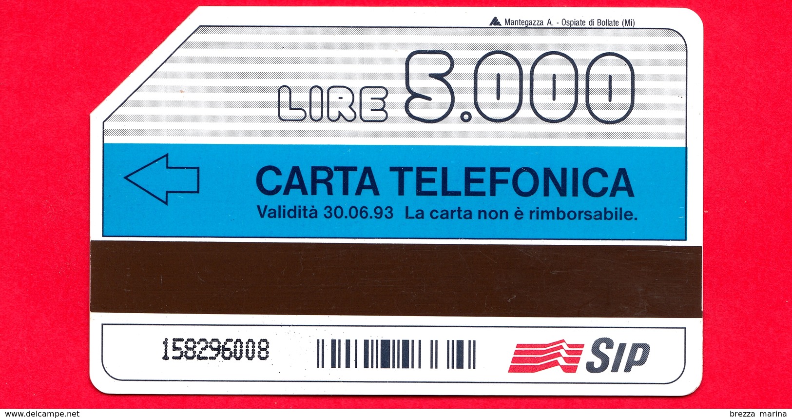 ITALIA - Scheda Telefonica - SIP - Usata - 150 Milioni Di Carte - OCR Corto 14 Mm - Golden 134B - C&C 2191B - Erreurs & Variétés