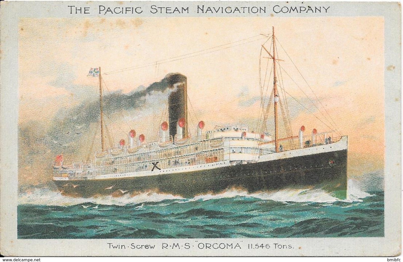 1922 - The PACIFIC STEAM NAVIGATION COMPANY - Steamers