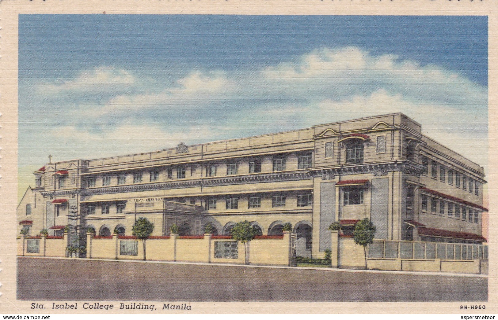 STA ISABEL COLLEGE BUILDING, MANILA. CT COLOR. CIRCA 1950's PHILIPPINES.- BLEUP - Filippijnen