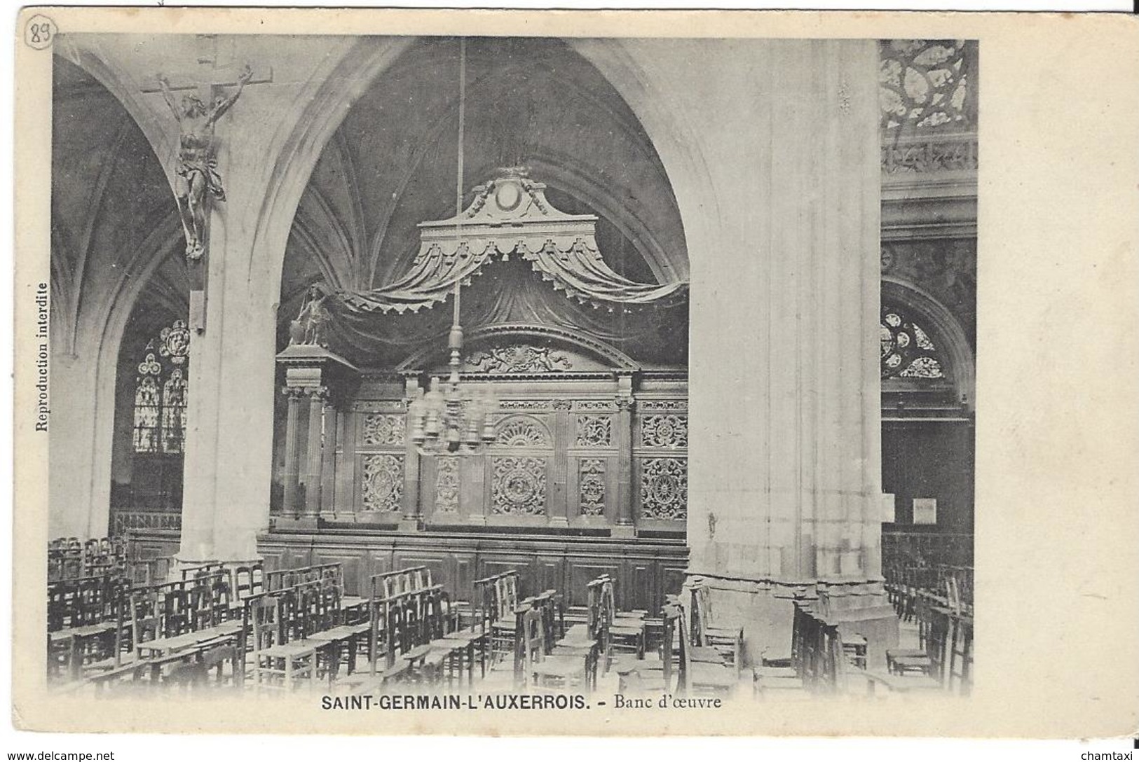 75 PARIS EGLISE DE SAINT GERMAIN L AUXERROIS BANC D OEUVRE Editeur: IMPRIMERIE REUNIS DE NANCY - Eglises