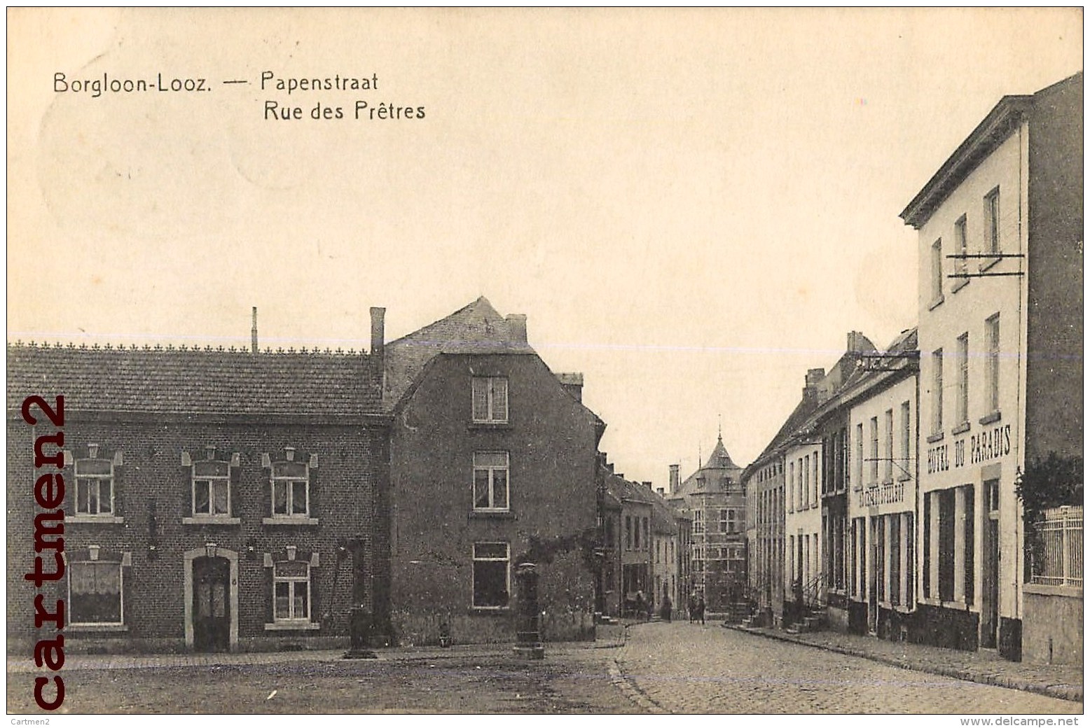 BORGLOON-LOOZ PAPENSTRAAT RUE DES PRETRES BELGIQUE - Borgloon