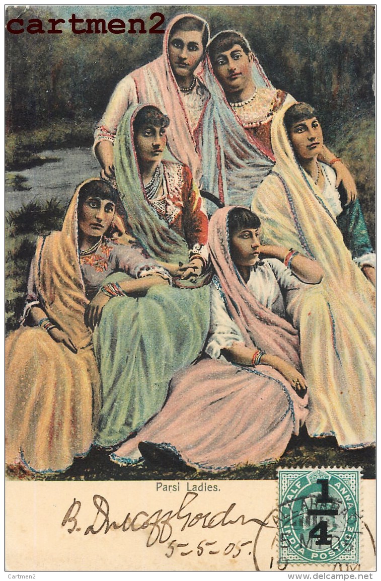 PARSI LADIES HINDU LADIES GIRLS WOMAN ETHNOLOGIE ETHNIC INDE INDIA 1900 - Inde