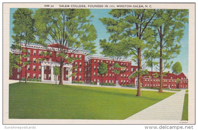 North Carolina Winston Salen Salem College Founded In 1771 - Winston Salem