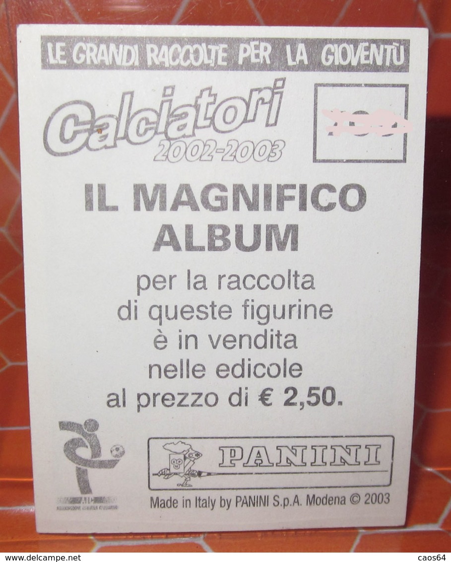 CALCIATORI 2002-2003 N. 655 FERMANA PANINI  NEW NUOVA CON VELINA FIGURINA STICKER - Edizione Italiana